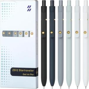 image:imageDdaowanx 10 Pieces Gel Ink Pen Refills Fine Point 05mm Tip Smooth Writing Quick Dry for Journaling Writing School Office Supplies 10 Pcs Gel Pen Refills Blue6Pcs Black White Gray
