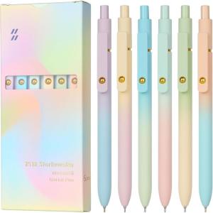 image:imageDdaowanx 10 Pieces Gel Ink Pen Refills Fine Point 05mm Tip Smooth Writing Quick Dry for Journaling Writing School Office Supplies 10 Pcs Gel Pen Refills Blue6 Pcs Gradient
