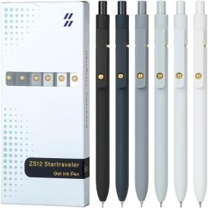 image:imageDdaowanx 10 Pieces Gel Ink Pen Refills Fine Point 05mm Tip Smooth Writing Quick Dry for Journaling Writing School Office Supplies 10 Pcs Gel Pen Refills Blue12 Pcs Black White Gray