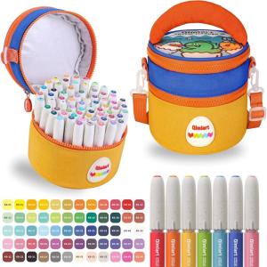 image:imageDdaowanx 60 Colors Acrylic Paint MarkersWaterBased NoBleed Paint Pens with Automatic Ink ControlSoft Brush Tip Pens for StoneWoodCanvasCeramicGlassRockStocking Stuffers60 Colors