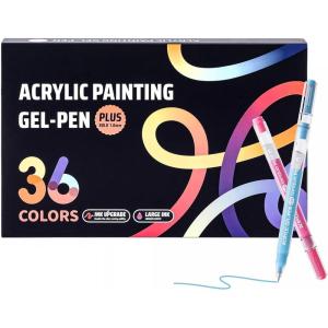 image:imageDdaowanx Colored Acrylic Gel Pens1mm Medium Point Acrylic Paint Pens Set for Drawing Coloring Note Taking DIY and Art Crafts Supplies 90 Colors36 Colors