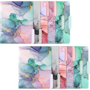 image:imageDdaowanx Decorative File Folders Cute Colored File FolderLetter Size File Folders for Documents13Cut Tabs9 x 115 Inchesfor OfficeSchoolHome 12 MarbleMarble