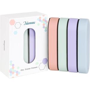 image:imageDdaowanx Dry Erase Erasers Magnetic Whiteboard Eraser Classroom Must Haves for Students Teachers School Supplies 2 Pack Black4 Pack  4 Color