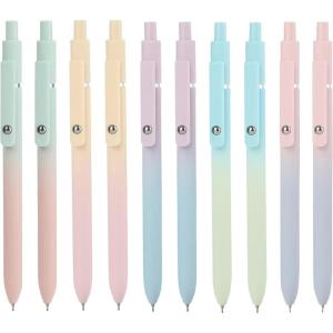 image:imageDdaowanx Gel Pens 6 Pcs 05mm Quick Dry Black Ink Pens Fine Point Smooth Writing Pens Office Desk Accessories for Women6 Pcs VintageBlack Ink10 Pcs GradientBlack Ink