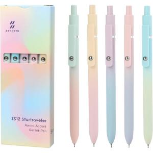 image:imageDdaowanx Gel Pens 6 Pcs 05mm Quick Dry Black Ink Pens Fine Point Smooth Writing Pens Office Desk Accessories for Women6 Pcs VintageBlack Ink5 Pcs GradientBlack Ink
