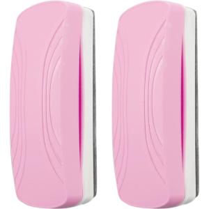 image:imageDdaowanx Whiteboard Eraser Magnetic Dry Erase Eraser Glass Board EraserSchool and Office Supplies Pack of 2 BlackPink